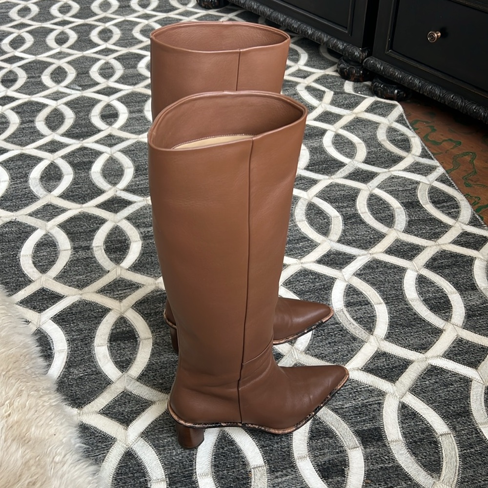 Tamara Mellon Wild One Knee High Leather Boot - Picture 2 of 11